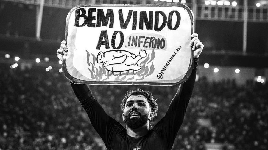 Gabigol provoca Atlético-MG após vitória do Flamengo pela Copa do Brasil - Reprodução/Instagram