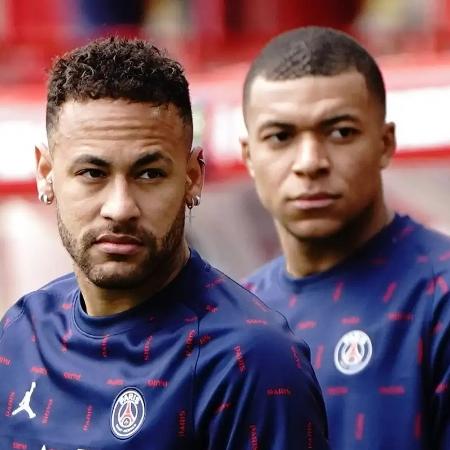 Neymar e Mbappé durante os anos de PSG: relação começou bem, mas se desgastou