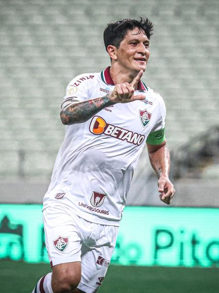 Germán Cano abre o placar para o Fluminense contra o Ceará - Lucas Emanuel/AGIF