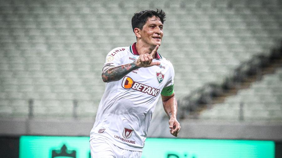 Germán Cano abre o placar para o Fluminense contra o Ceará - Lucas Emanuel/AGIF