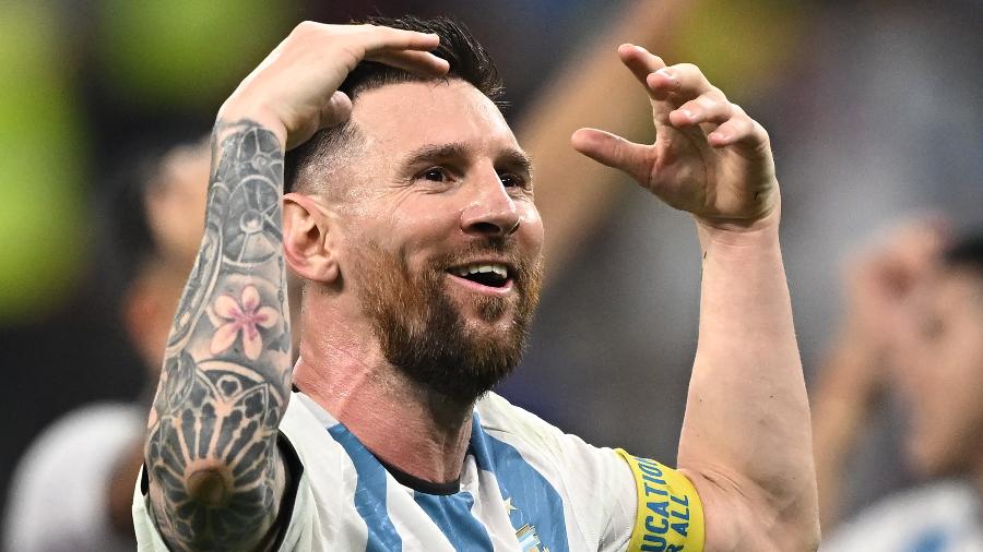 Messi, capitão da seleção argentina - MANAN VATSYAYANA / AFP