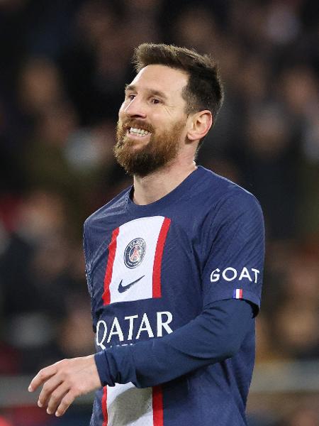 Lionel Messi na vitória do PSG contra o Angers. - Gao Jing