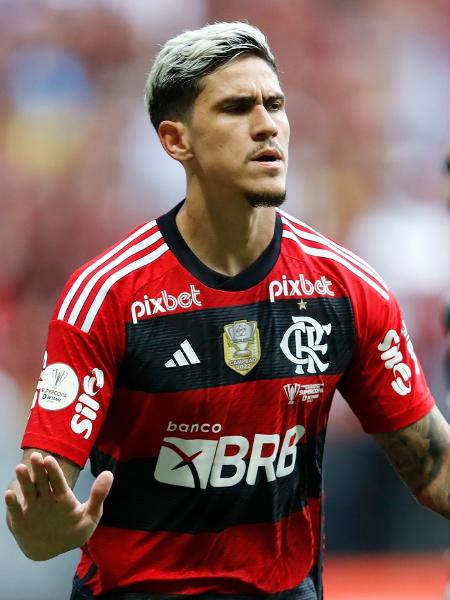 Pedro balançou as redes para o Flamengo na partida diante do Palmeiras na Supercopa do Brasil - FRANCISCO STUCKERT/FOTOARENA/FOTOARENA/ESTADÃO CONTEÚDO
