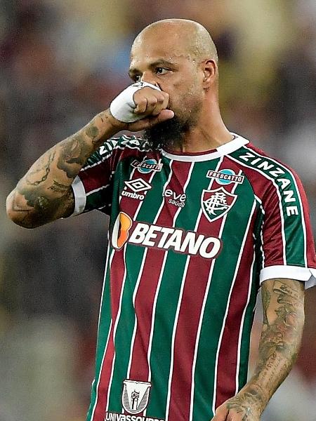 Felipe Melo em ação pelo Fluminense; volante era do Palmeiras - Thiago Ribeiro/AGIF