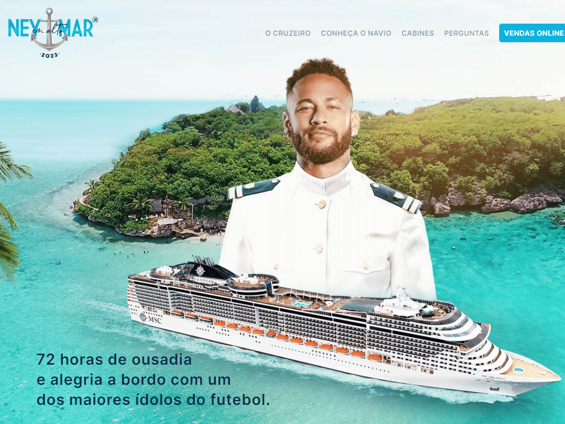 Navio do Neymar é seletiva para camarote do BBB 24