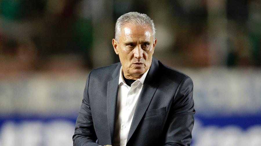 Tite, técnico do Flamengo, no jogo contra o Bolívar, pela Libertadores