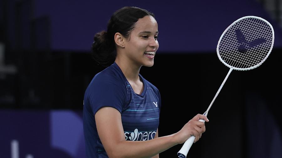 Juliana Viana disputa prova de badminton nas Olimpíadas de Paris 2024