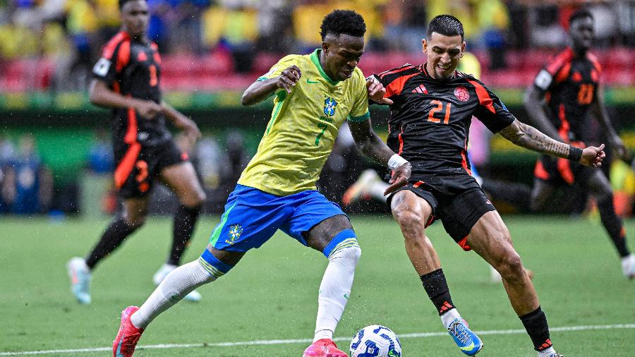 Vinícius Júnior vai sofrer o pênalti de Muñoz Vinícius Júnior vai sofrer o pênalti de Muñoz