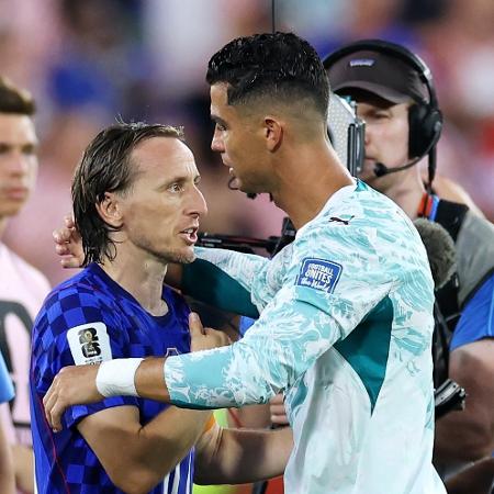 Modric e Cristiano Ronaldo após jogo Portugal e Croácia na Copa 2026 Modric e Cristiano Ronaldo após jogo Portugal e Croácia na Copa 2026