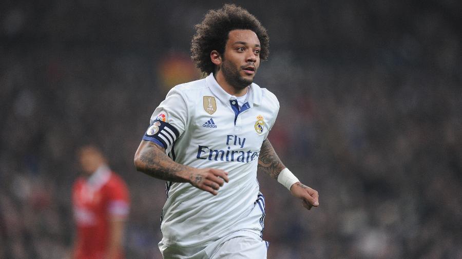 Marcelo atua pelo Real Madrid desde 2007 e é um dos líderes do elenco do clube espanhol - Denis Doyle/Getty Images 