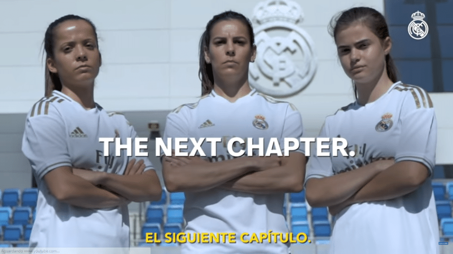 Real Madrid oficializa equipe feminina para a próxima temporada - Reprodução/YouTube