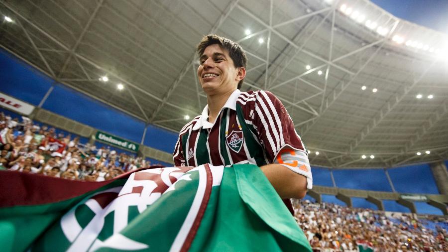 Conca comemora o Brasileirão de 2010 pelo Fluminense - Buda Mendes/LatinContent via Getty Images