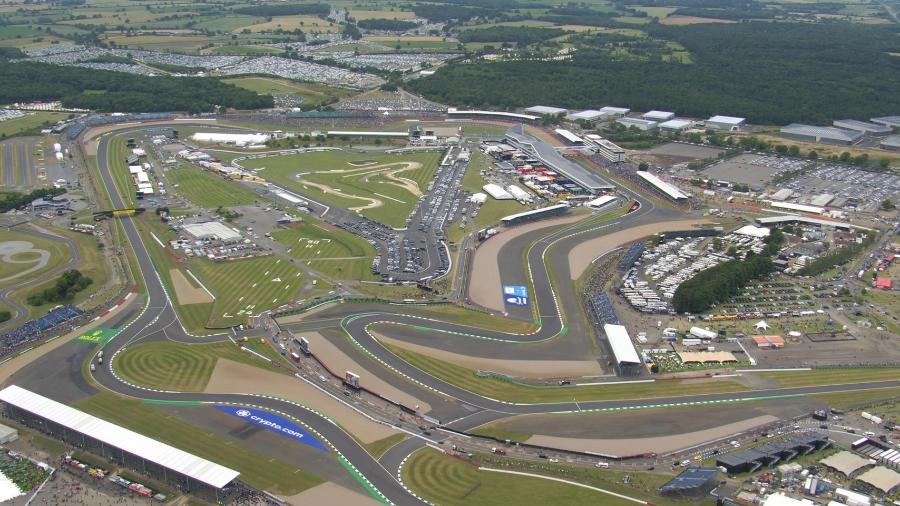 Circuito de Silverstone no GP da Grã-Bretanha de Fórmula 1 - Reprodução/@F1