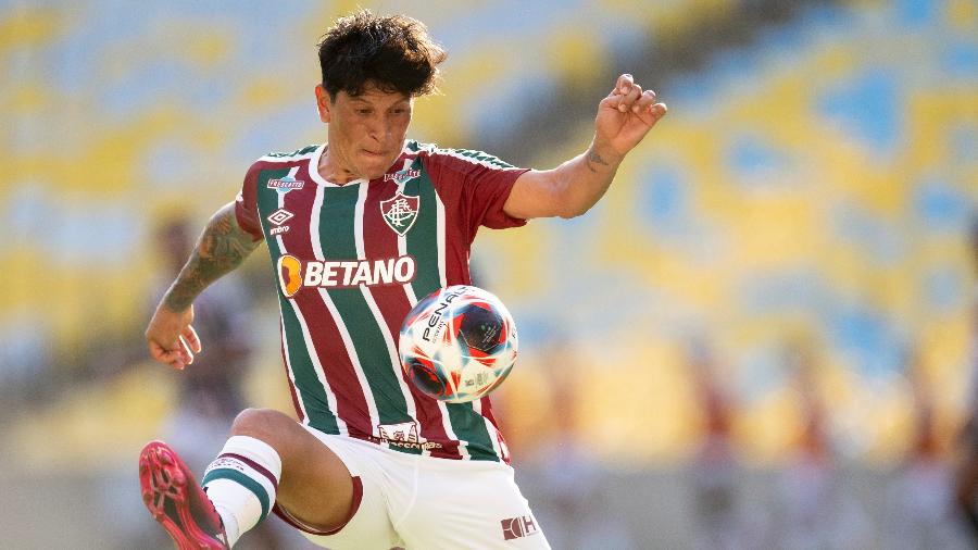 Germán Cano jogador do Fluminense durante partida contra o Portuguesa -  Jorge Rodrigues/AGIF