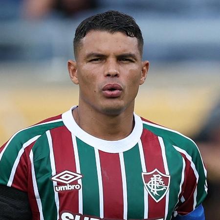 Thiago Silva, zagueiro do Fluminense, durante jogo contra o Al-Hilal no Mundial Thiago Silva, zagueiro do Fluminense, durante jogo contra o Al-Hilal no Mundial