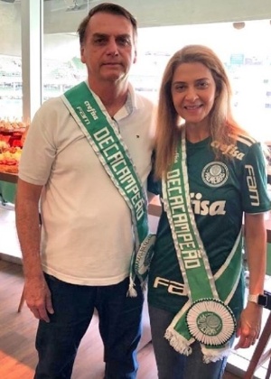 Leila Pereira e Bolsonaro - Reprodução/Instagram - Reprodução/Instagram