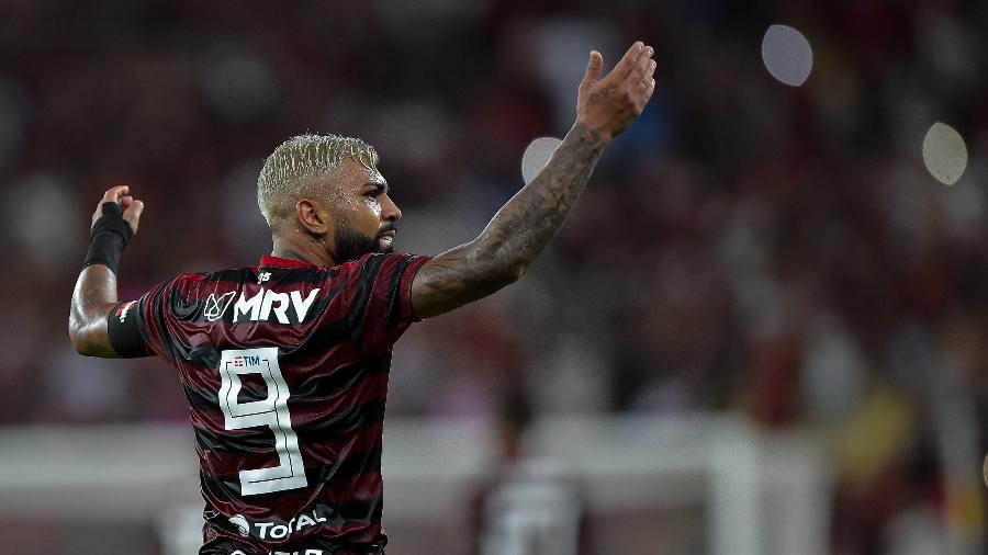 Gabigol, durante partida entre Flamengo e Madureira - Thiago Ribeiro/AGIF