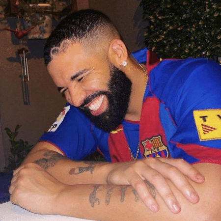 Drake não levou sorte ao Barcelona - Reprodução