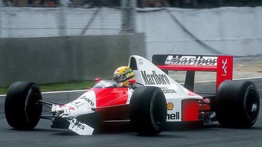 Toque de Senna em Nakajima: bico quebrado e mais nada - Flavio Mazzi/Warm Up