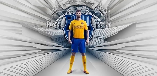 Novo uniforme reserva do Barcelona - Divulgação