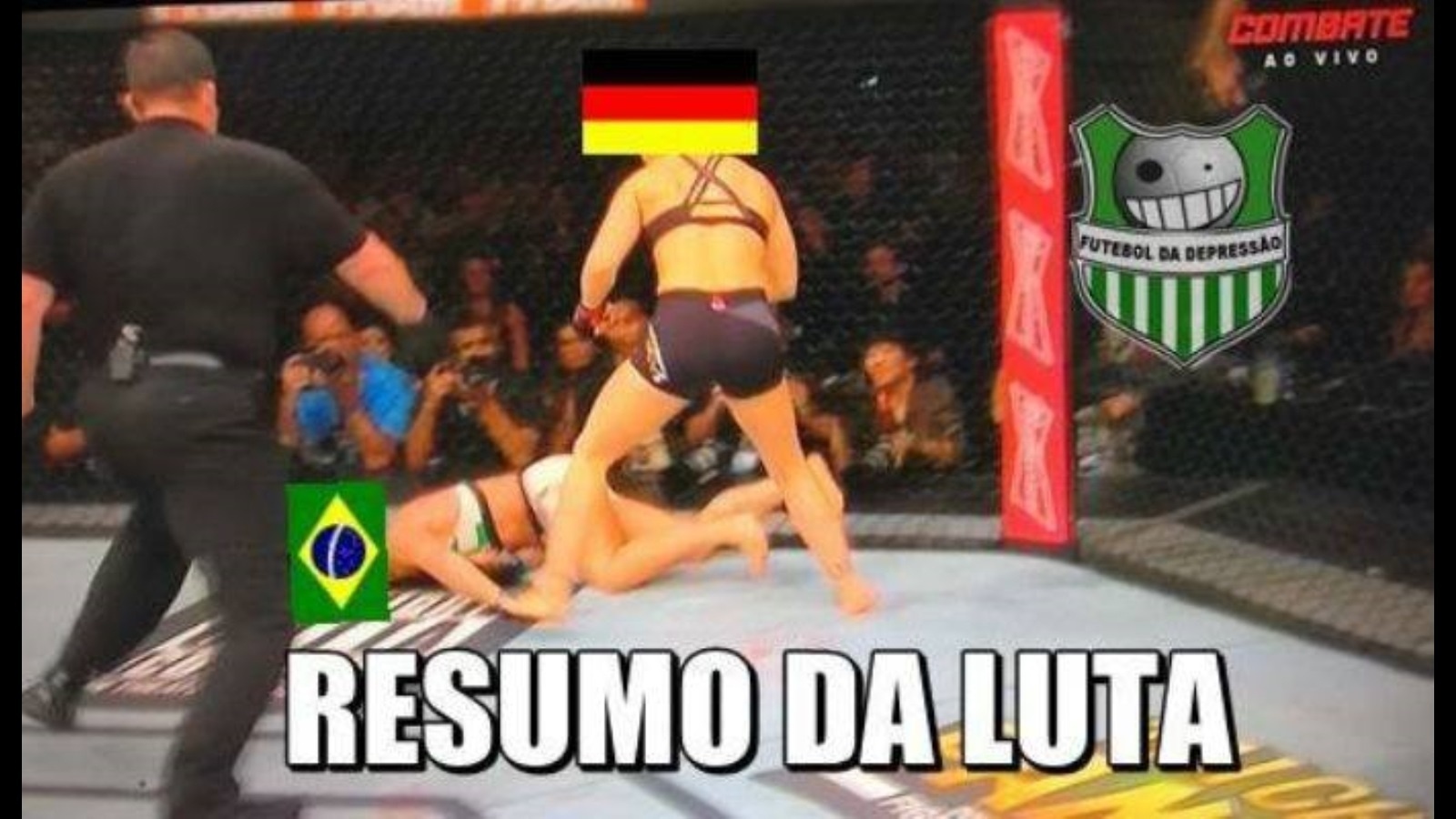 Torcedores fazem piadas na Internet com a vitória de Ronda Rousey sobre Bethe Correia - Reprodução