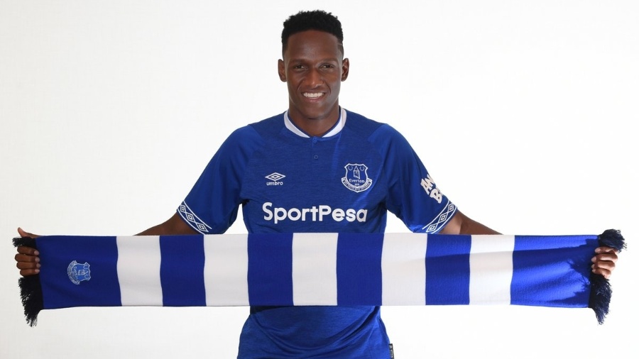 Yerry Mina é um dos reforços do Everton para esta temporada - Site oficial do Everton