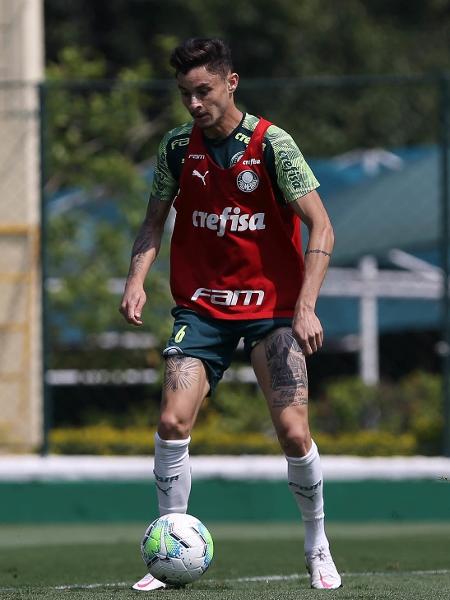 Diogo Barbosa, durante treino do Palmeiras na Academia de Futebol - Cesar Greco