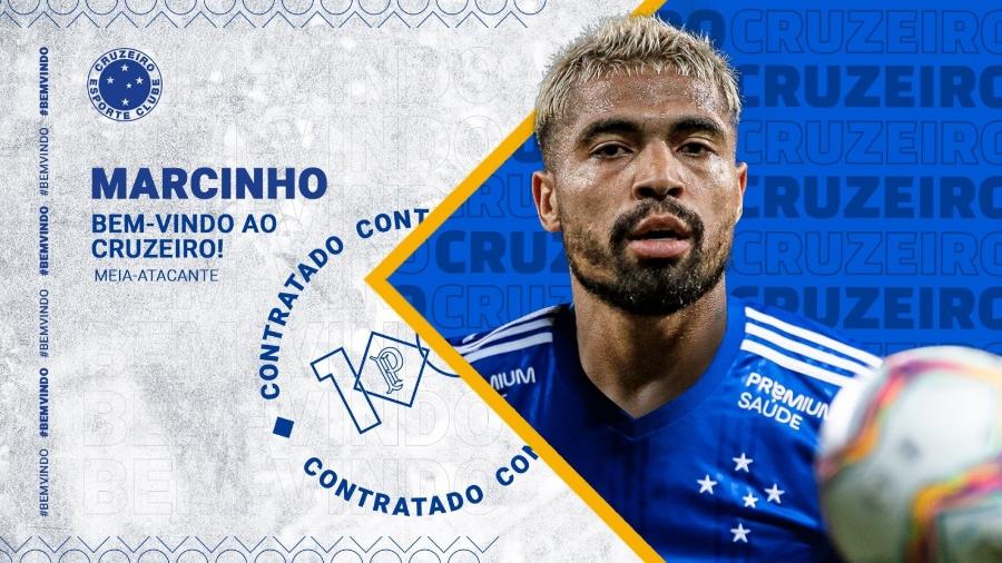 Marcinho é a primeira contratação do Cruzeiro para 2021 - Divulgação Cruzeiro