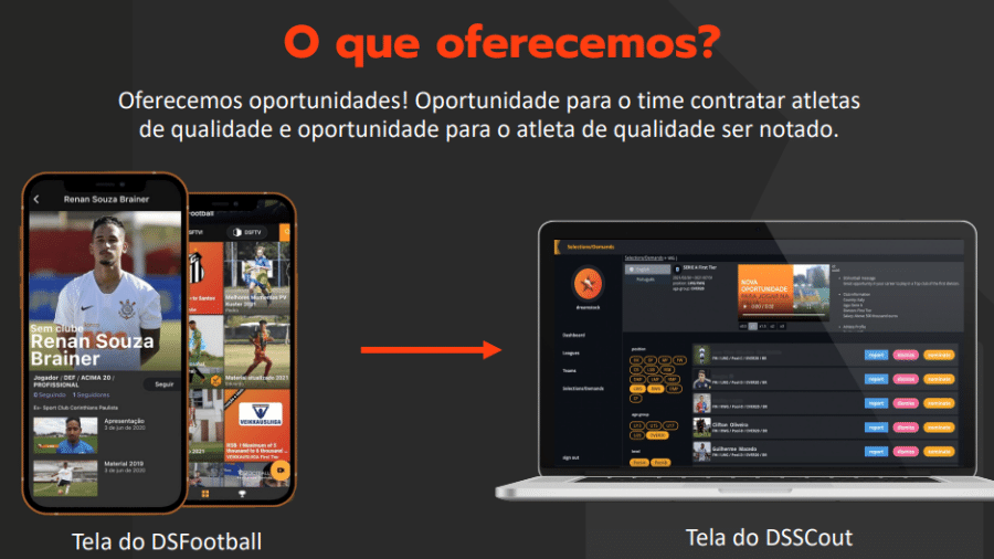 Bola com um smartphone no jogo online 1 do campo de futebol