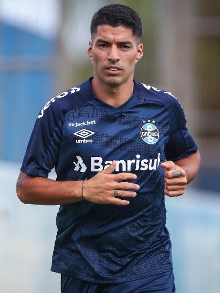 Luis Suárez treina pelo Grêmio - Lucas Uebel/Gremio FBPA