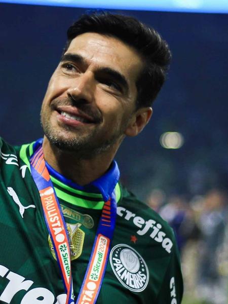 Abel Ferreira, técnico do Palmeiras, comemora título do Campeonato Paulista