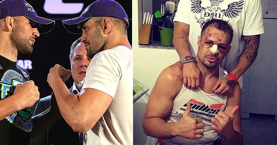 Glover Teixeira deu uma surra em Fabio Maldonado, que foi parar no hospital e teve de operar o nariz - Inovafoto e Reprodução/Instagram