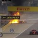 Romain Grosjean suffered a serious accident during the Bahrain GP start - Playback / Movistar