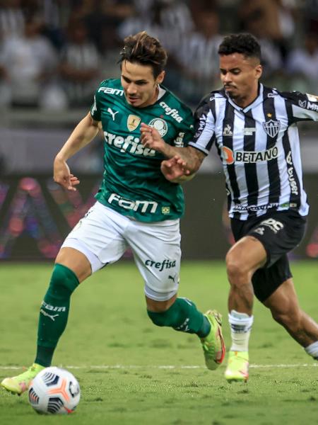 Raphael Veiga e Allan no duelo Atlético-MG x Palmeiras pela Libertadores - Staff Images / CONMEBOL