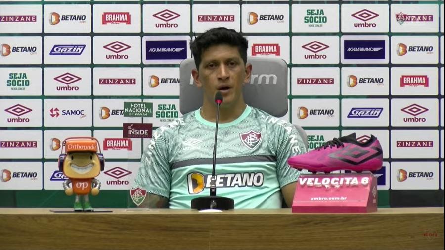 Germán Cano é apresentado como reforço do Fluminense - Reprodução FluTV
