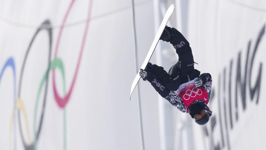 O americano Shaun White durante sua apresentação no qualificatório snowboard halfpipe nos Jogos Olímpicos de Inverno Pequim 2022. 9/02/2022 - Xu Yubin