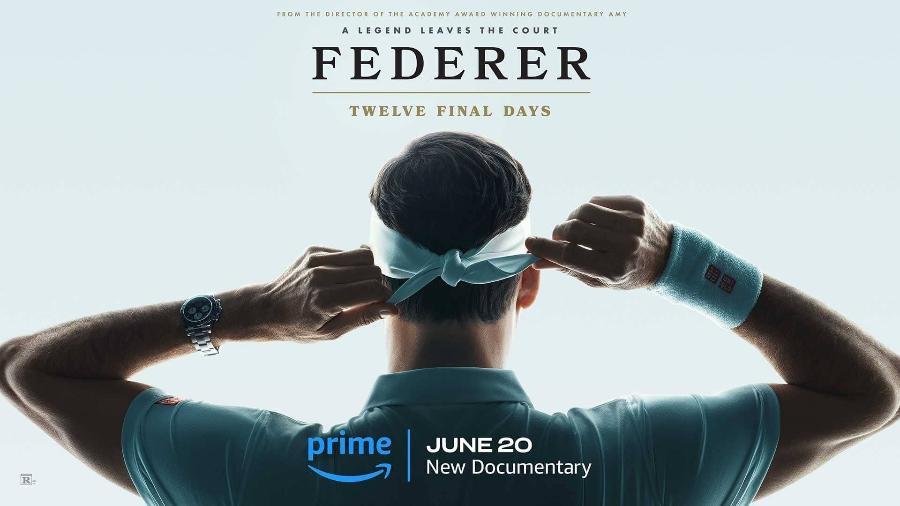 Cartaz do documentário Federer - Doze Últimos Dias