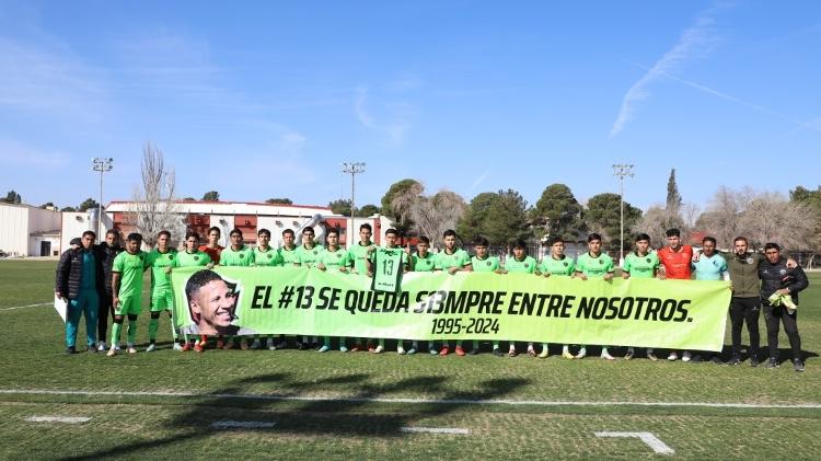 Jogadores do Juárez FC fazem homenagem a jogador que morreu em acidente de carro