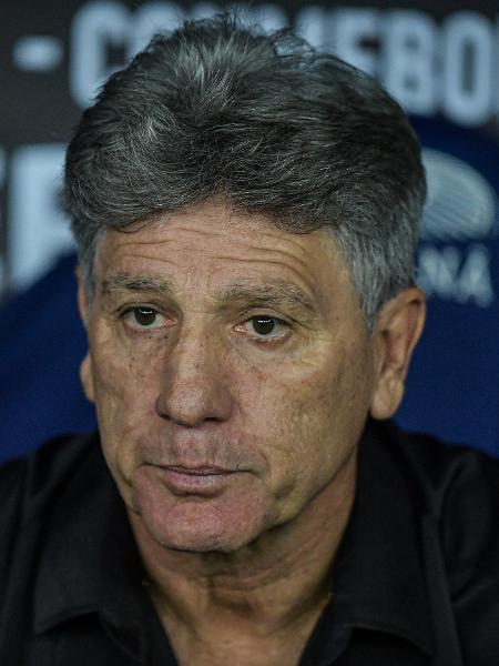 Renato Gaúcho, técnico do Grêmio, durante jogo contra o Fluminense, pela Libertadores