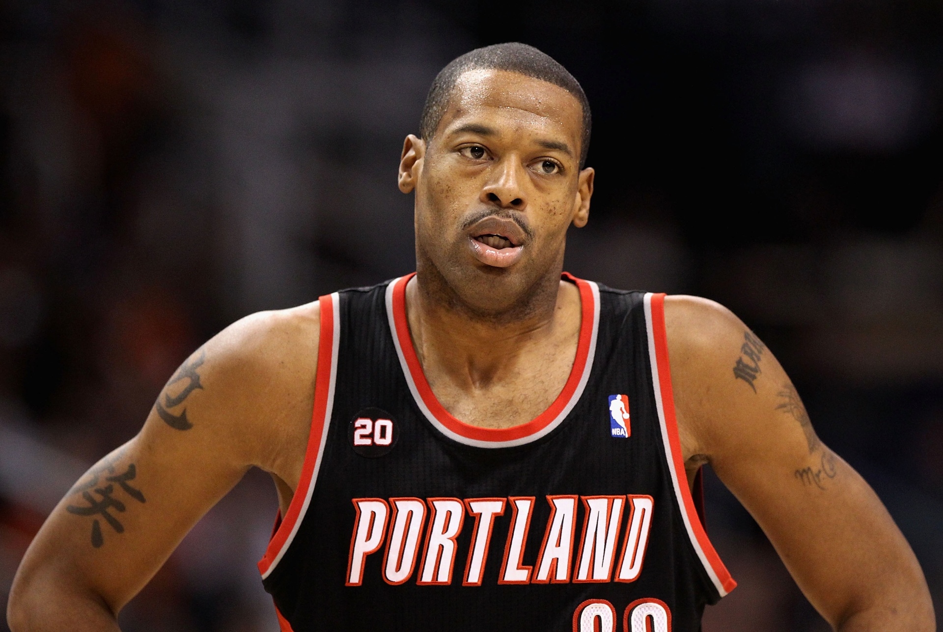 Marcus Camby, com a camisa do Portland Trail Blazers em 2011 - Christian Petersen/Getty Images