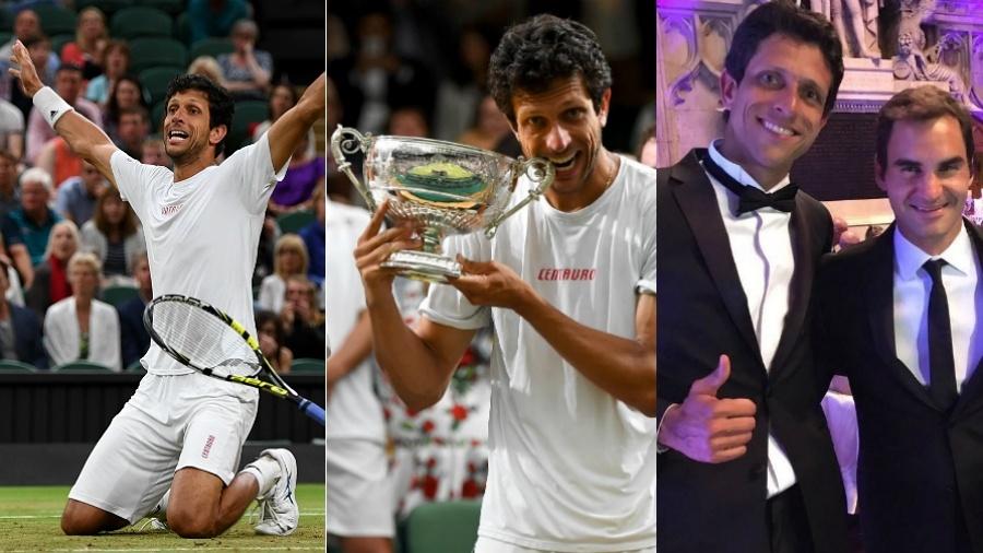Marcelo Melo venceu Wimbledon pela primeira vez, voltou a ser nº 1 do mundo e viveu emoções para não esquecer - Getty Images e Reprodução/Instagram