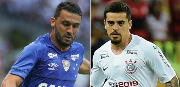 Edílson e Fagner se enfrentam na decisão da Copa do Brasil  - Montagem sobre fotos de Pedro Vale e Thiago Ribeiro/AGIF