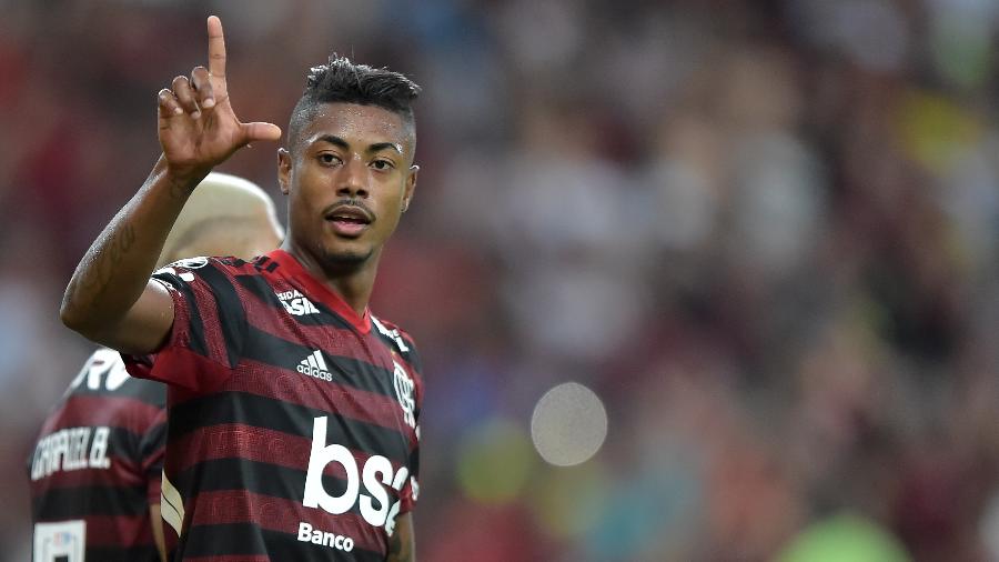 Bruno Henrique, durante partida entre Flamengo e Internacional - Thiago Ribeiro/AGIF