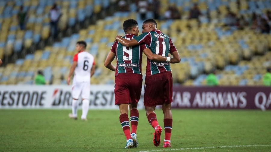 Evanílson e Marcos Paulo são esperanças de gols do Fluminense contra o Resende - Lucas Merçon/Fluminense FC