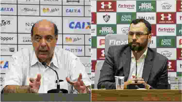 Presidentes de Botafogo e Fluminense, Nelson Mufarrej e Mário Bittencourt divergem da Ferj em 2020 - Fotos de Vitor Silva/SSPress/Botafogo e  Lucas Merçon/ Fluminense FC - Fotos de Vitor Silva/SSPress/Botafogo e  Lucas Merçon/ Fluminense FC