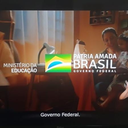 SBT passa durante intervalo da partida da Libertadores, entre Bolívar x Palmeiras, propaganda do Governo Bolsonaro  - Reprodução/SBT