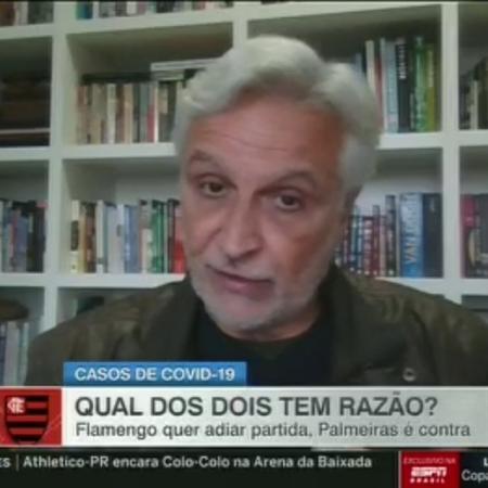 Sormani defende adiamento de Palmeiras X Flamengo após "surto" de covid - Reprodução/ESPN