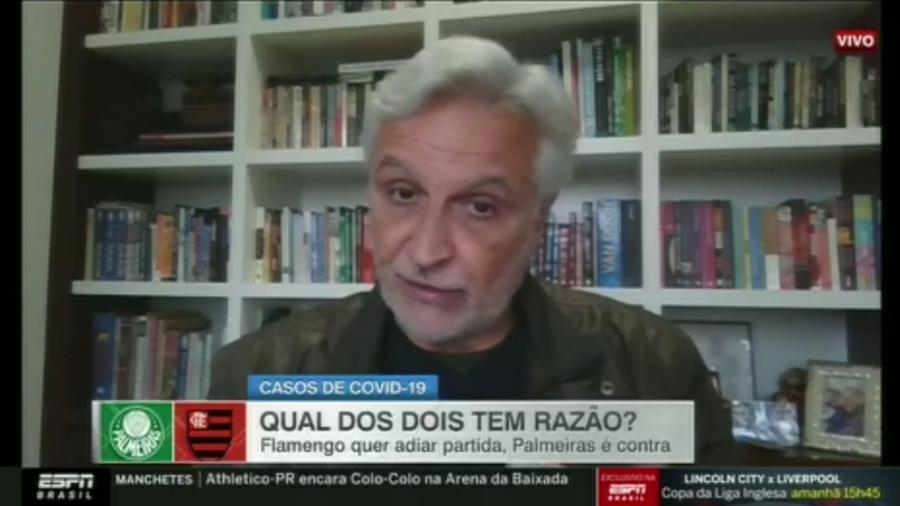 Sormani critica Palmeiras por não concordar com adiamento de jogo contra o Flamengo - Reprodução/ESPN