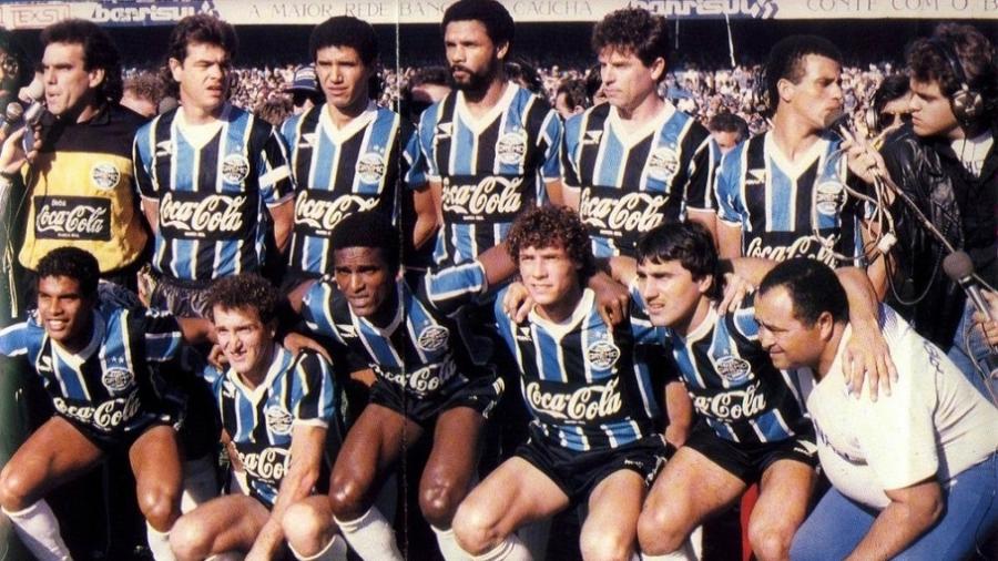 Grêmio campeão da Copa do Brasil de 1989 venceu Mixto-MT por 5 a 0 na ida. A volta foi cancelada - Divulgação/Grêmio FBPA