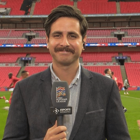 Fred Caldeira, correspondente da TNT Sports na Inglaterra - Reprodução/Instagram